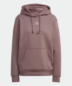 Women's Adidas Originals Adicolor Essentials Fleece Hoodie Wonder Oxide PURPLE