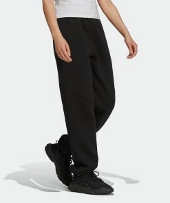 Women's Adidas Originals Adicolor Essentials Fleece Joggers Black BLACK -Women Shop Women sadidasOriginalsAdicolorEssentialsFleeceJoggersBlackH06629 4