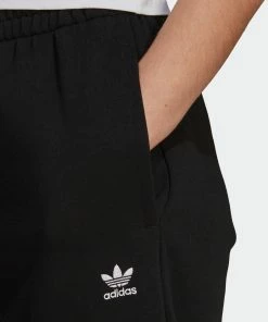 Women's Adidas Originals Adicolor Essentials Fleece Joggers Black BLACK -Women Shop Women sadidasOriginalsAdicolorEssentialsFleeceJoggersBlackH06629 5