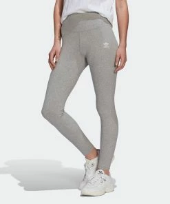 Women's Adidas Originals Adicolor Essentials+ Ribbed 7/8 Leggings Grey GRAY -Women Shop Women sadidasOriginalsAdicolorEssentials Ribbed78LeggingsGreyHN5877 3