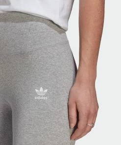 Women's Adidas Originals Adicolor Essentials+ Ribbed 7/8 Leggings Grey GRAY -Women Shop Women sadidasOriginalsAdicolorEssentials Ribbed78LeggingsGreyHN5877 6