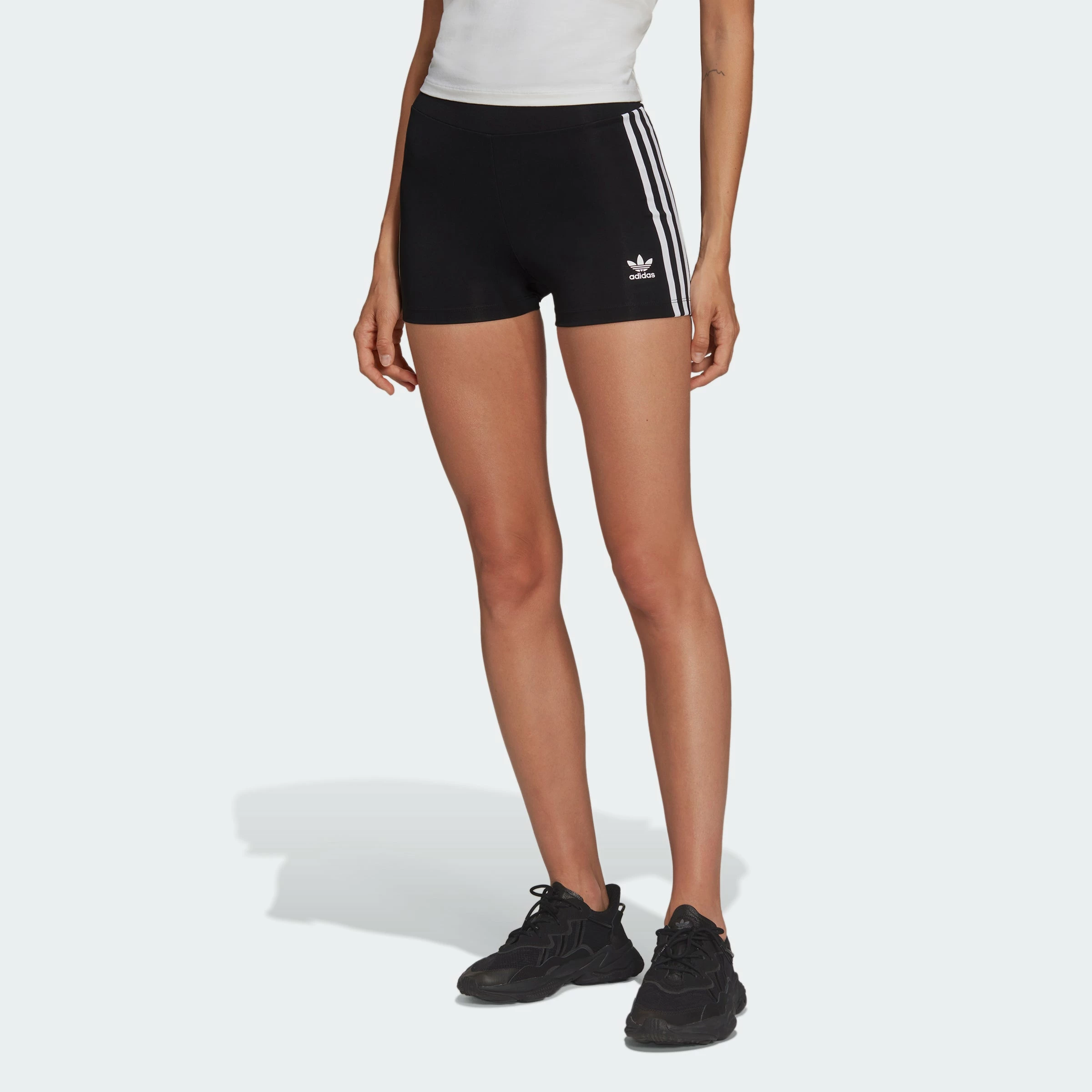 Women’s Adidas Originals Adicolor Traceable Shorts Black BLACK 4 Women’s Adidas Originals Adicolor Traceable Shorts Black BLACK - Image 2