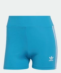 Women’s Adidas Originals Adicolor Traceable Shorts Blue BLUE