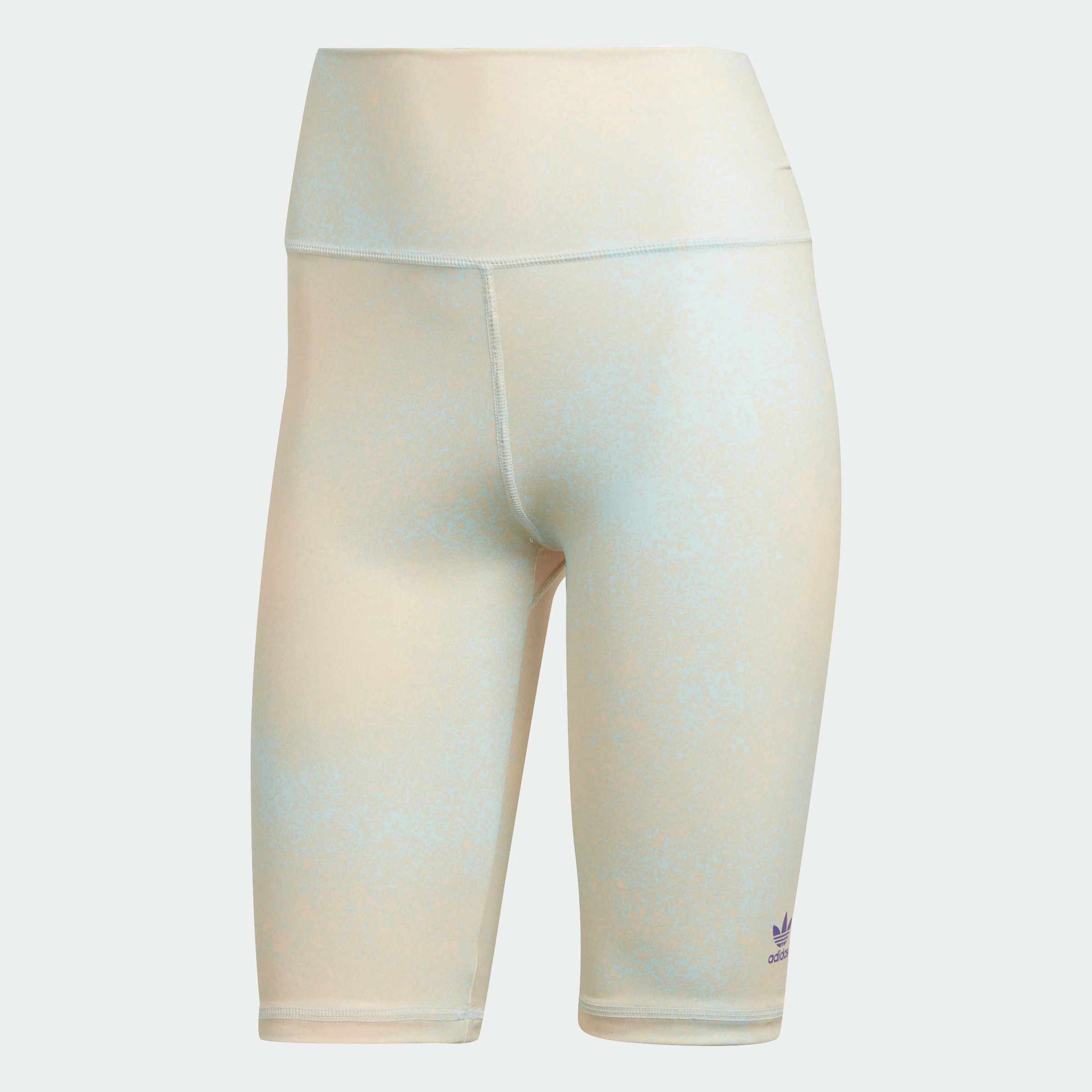 Women's Adidas Originals Allover Print Biker Shorts Almost Blue LIGHT BLUE 3 Women's Adidas Originals Allover Print Biker Shorts Almost Blue LIGHT BLUE