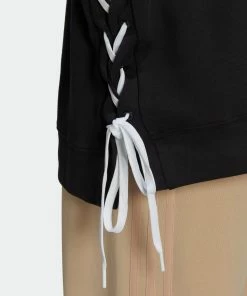 Women's Adidas Originals Always Original Laced Crew Sweatshirt BLACK -Women Shop Women sadidasOriginalsAlwaysOriginalLacedCrewSweatshirtHK5055 6