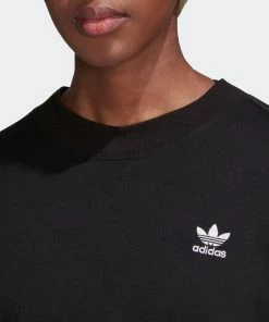 Women's Adidas Originals Always Original Laced Crew Sweatshirt BLACK -Women Shop Women sadidasOriginalsAlwaysOriginalLacedCrewSweatshirtHK5055 7