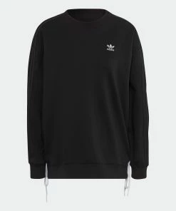 Women's Adidas Originals Always Original Laced Crew Sweatshirt BLACK