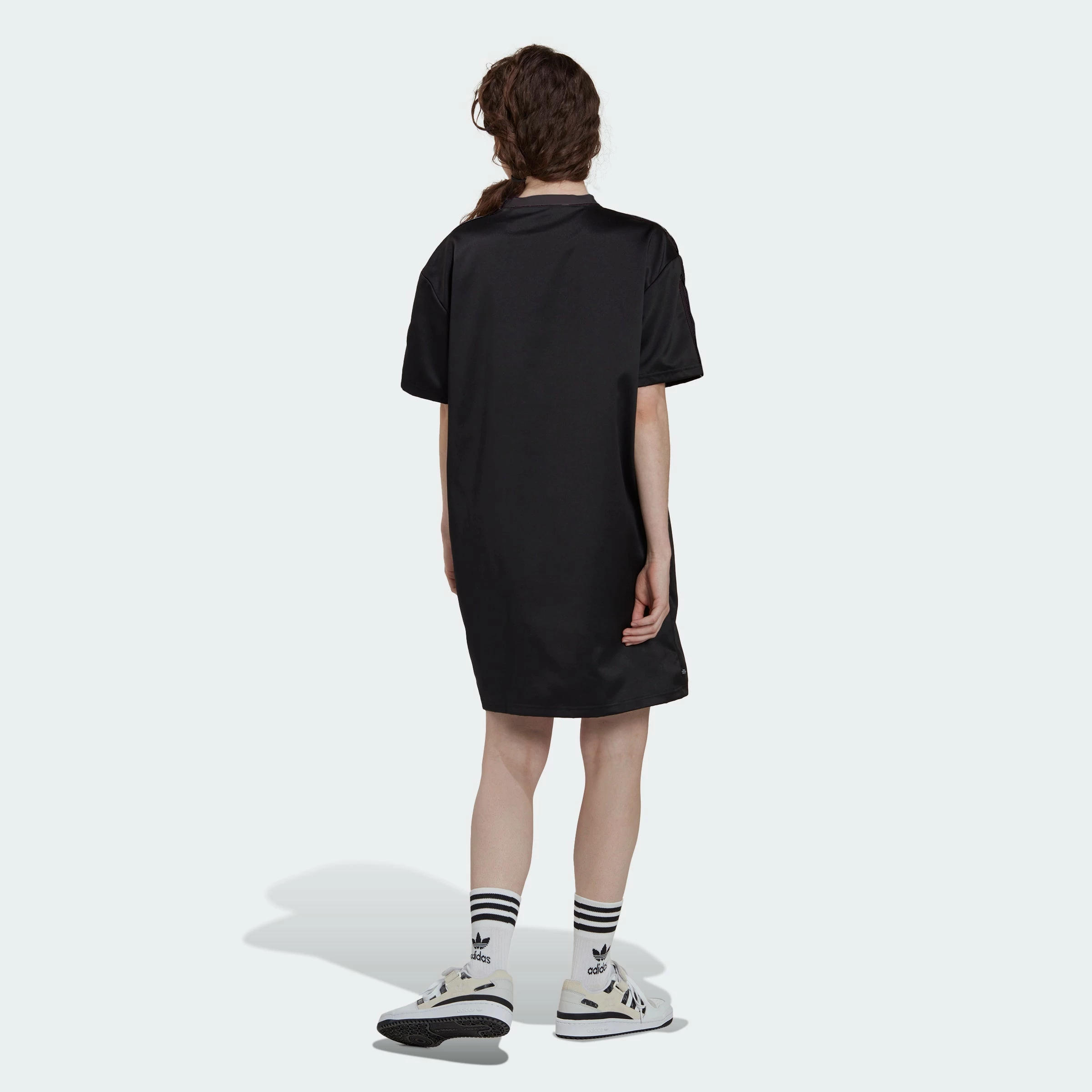 Women's Adidas Originals Always Original Laced Tee Dress BLACK 6 Women's Adidas Originals Always Original Laced Tee Dress BLACK - Image 4