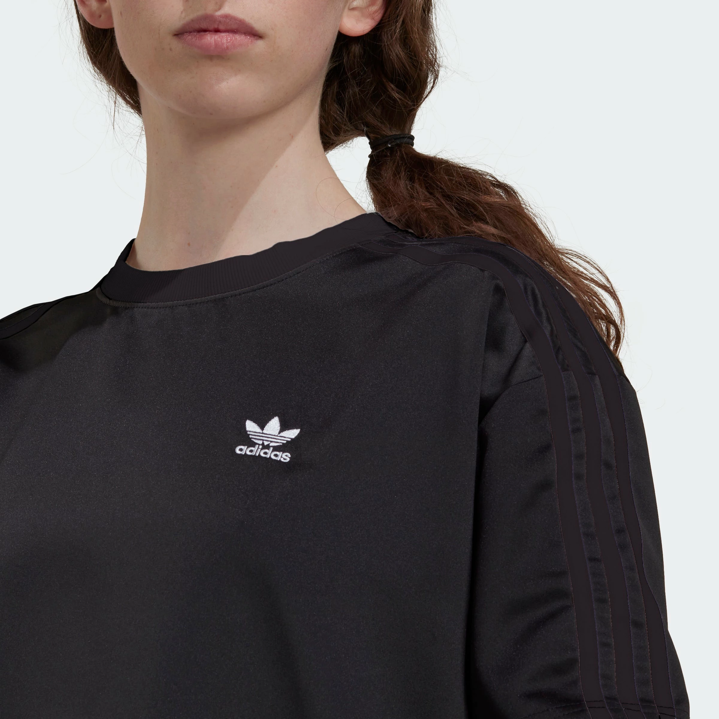Women's Adidas Originals Always Original Laced Tee Dress BLACK 8 Women's Adidas Originals Always Original Laced Tee Dress BLACK - Image 6