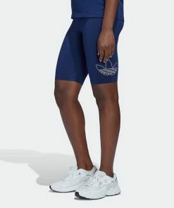 Women's Adidas Originals Biker Shorts Night Sky BLUE -Women Shop Women sadidasOriginalsBikerShortsNightSkyHK5174 4