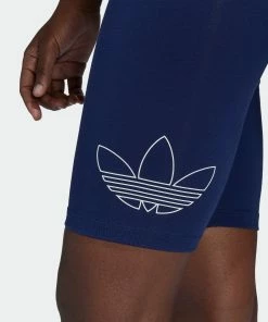 Women's Adidas Originals Biker Shorts Night Sky BLUE -Women Shop Women sadidasOriginalsBikerShortsNightSkyHK5174 6