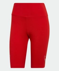 Women's Adidas Originals Biker Shorts Vivid Red RED