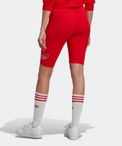 Women's Adidas Originals Biker Shorts Vivid Red RED 10 Women's Adidas Originals Biker Shorts Vivid Red RED -Women Shop Women sadidasOriginalsBikerShortsVividRedHK5171 4