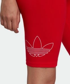 Women's Adidas Originals Biker Shorts Vivid Red RED 12 Women's Adidas Originals Biker Shorts Vivid Red RED -Women Shop Women sadidasOriginalsBikerShortsVividRedHK5171 6