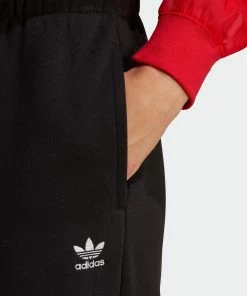 Women's Adidas Originals Essentials Fleece Joggers Black BLACK -Women Shop Women sadidasOriginalsEssentialsFleeceJoggersBlackIA6437 6