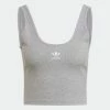 Women's Adidas Originals Essentials Rib Tank Top Grey GRAY 2 Women's Adidas Originals Essentials Rib Tank Top Grey GRAY -Women Shop Women sadidasOriginalsEssentialsRibTankTopGreyHF3398 6