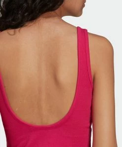 Women's Adidas Originals Essentials Rib Tank Top Real Magenta PINK -Women Shop Women sadidasOriginalsEssentialsRibTankTopRealMagentaHG6164 7