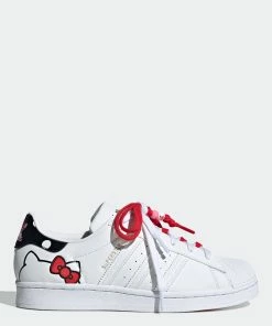 Women's Adidas Originals Hello Kitty Superstar Shoes WHITE