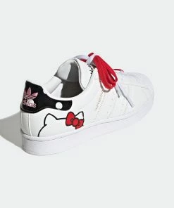 Women's Adidas Originals Hello Kitty Superstar Shoes WHITE -Women Shop Women sadidasOriginalsHelloKittySuperstarShoesGW7168 6