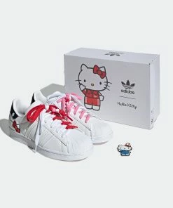 Women's Adidas Originals Hello Kitty Superstar Shoes WHITE -Women Shop Women sadidasOriginalsHelloKittySuperstarShoesGW7168 9