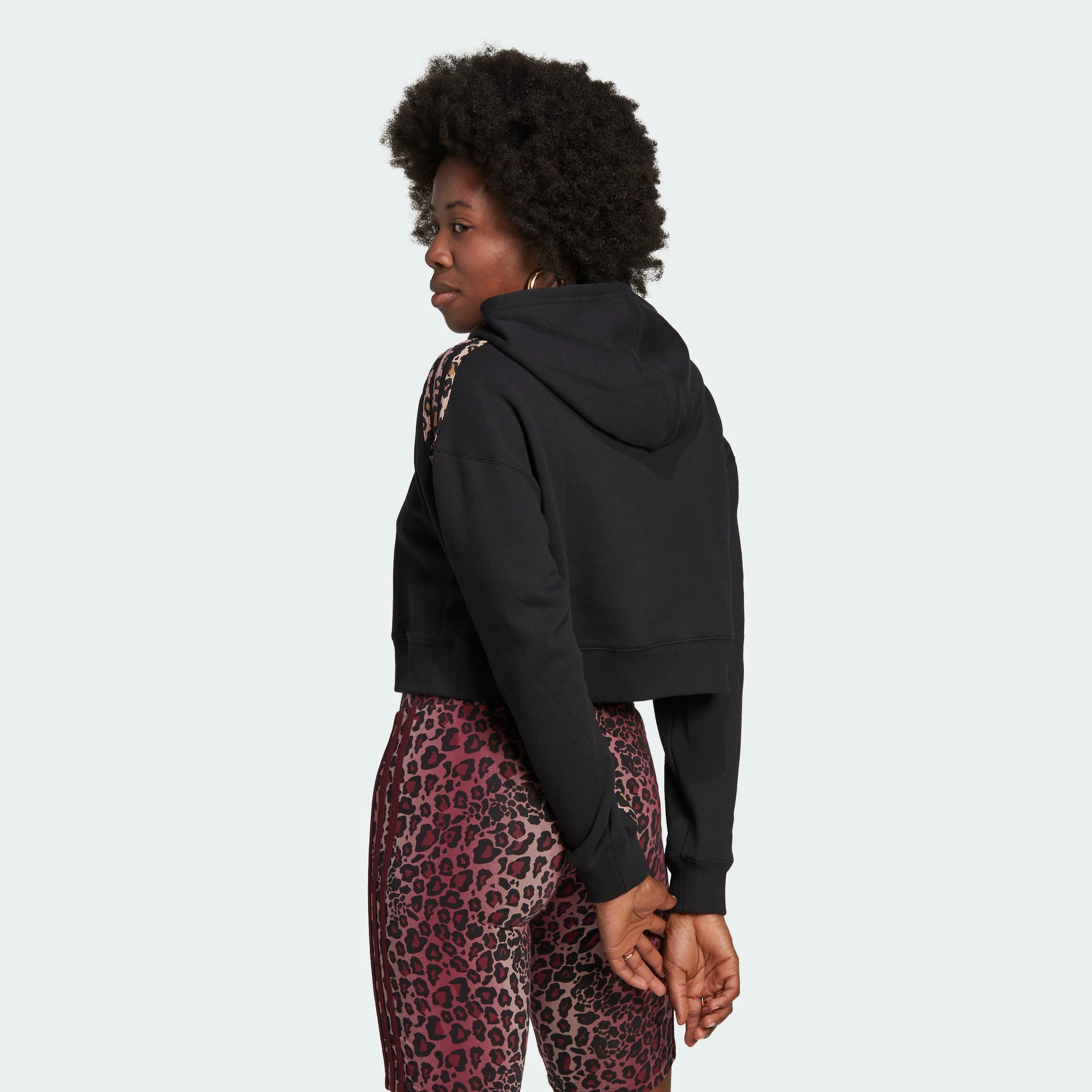 Women's Adidas Originals Hoodie Logo Black BLACK 5 Women's Adidas Originals Hoodie Logo Black BLACK - Image 3