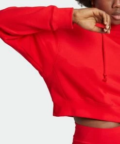 Women's Adidas Originals Hoodie Vivid Red RED 19 Women's Adidas Originals Hoodie Vivid Red RED -Women Shop Women sadidasOriginalsHoodieVividRedHK5168 10