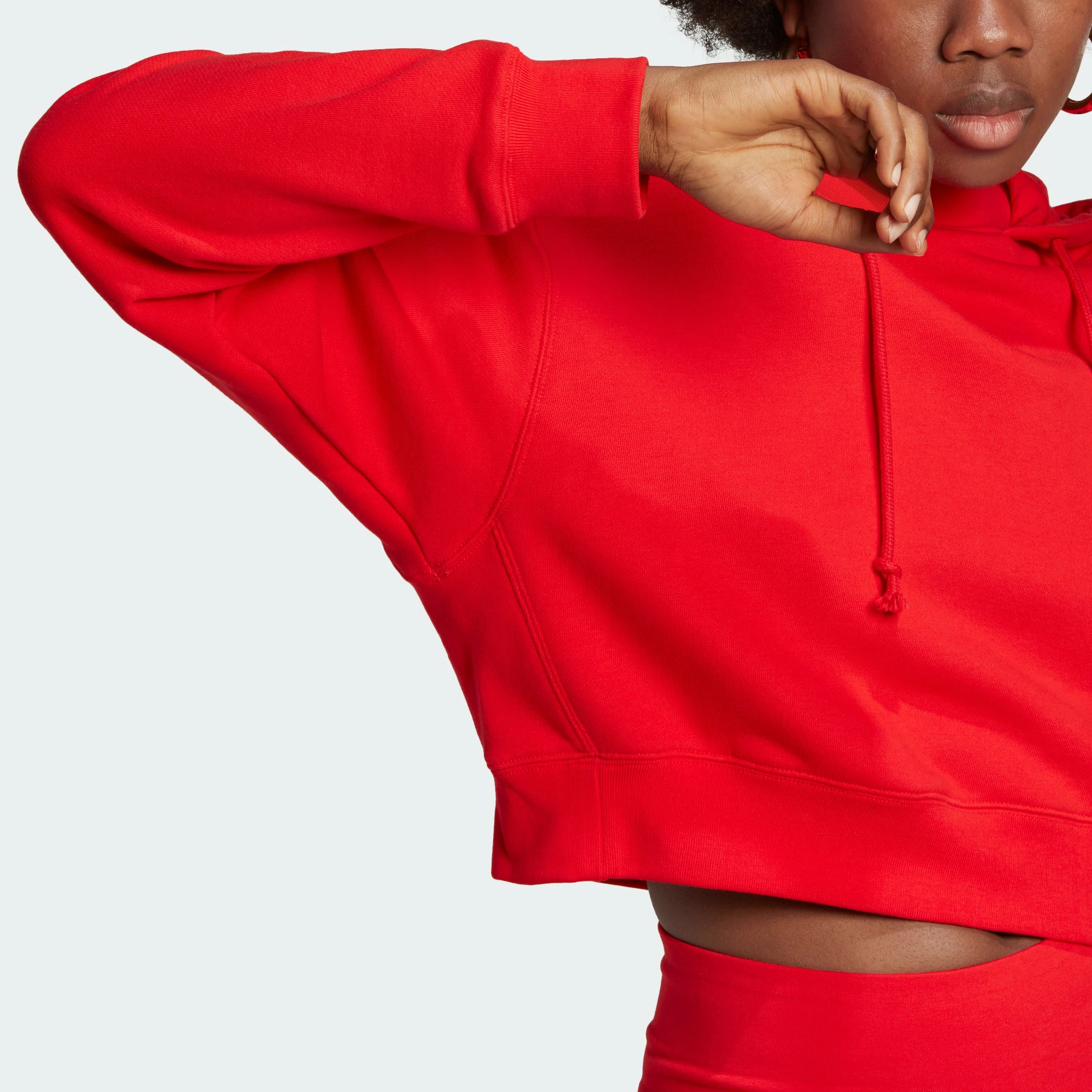 Women's Adidas Originals Hoodie Vivid Red RED 11 Women's Adidas Originals Hoodie Vivid Red RED - Image 9