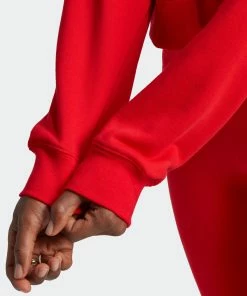 Women's Adidas Originals Hoodie Vivid Red RED 18 Women's Adidas Originals Hoodie Vivid Red RED -Women Shop Women sadidasOriginalsHoodieVividRedHK5168 9