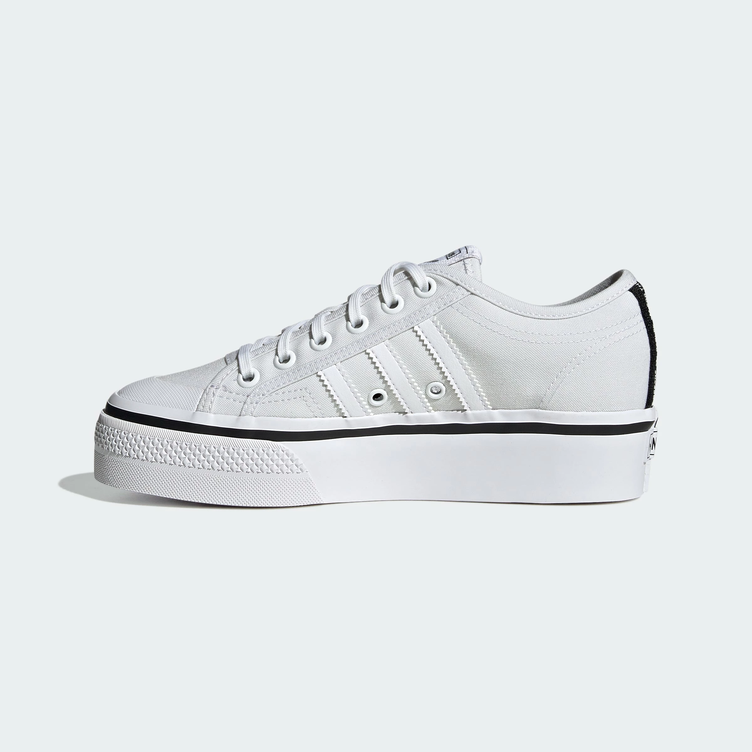 Women's Adidas Originals Nizza Platform Shoes Cloud White WHITE 9 Women's Adidas Originals Nizza Platform Shoes Cloud White WHITE - Image 7
