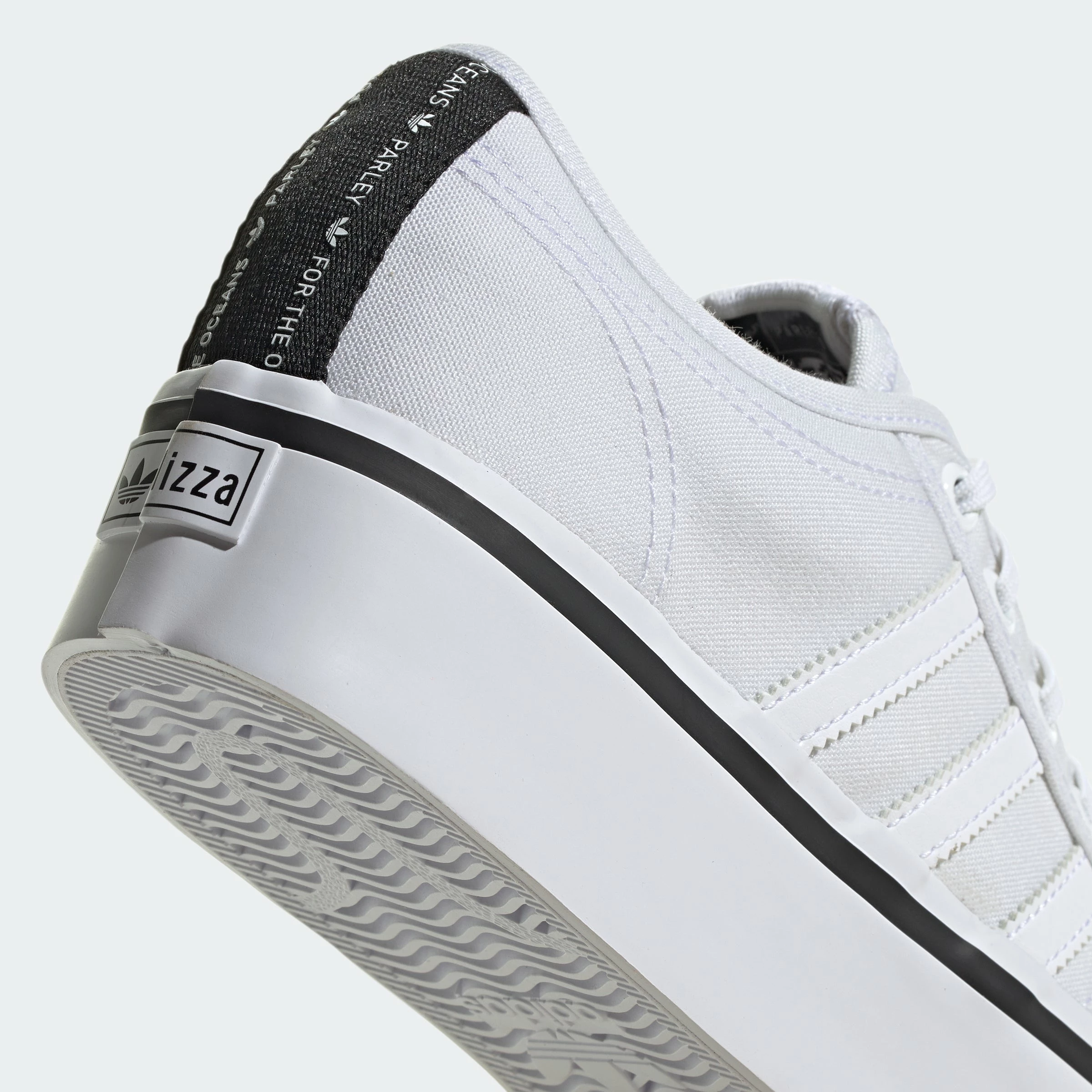 Women's Adidas Originals Nizza Platform Shoes Cloud White WHITE 11 Women's Adidas Originals Nizza Platform Shoes Cloud White WHITE - Image 9