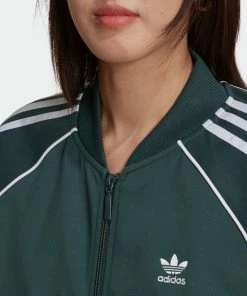 Women's Adidas Originals Primeblue SST Track Jacket Mineral Green GREEN -Women Shop Women sadidasOriginalsPrimeblueSSTTrackJacketMineralGreenHN5890 7