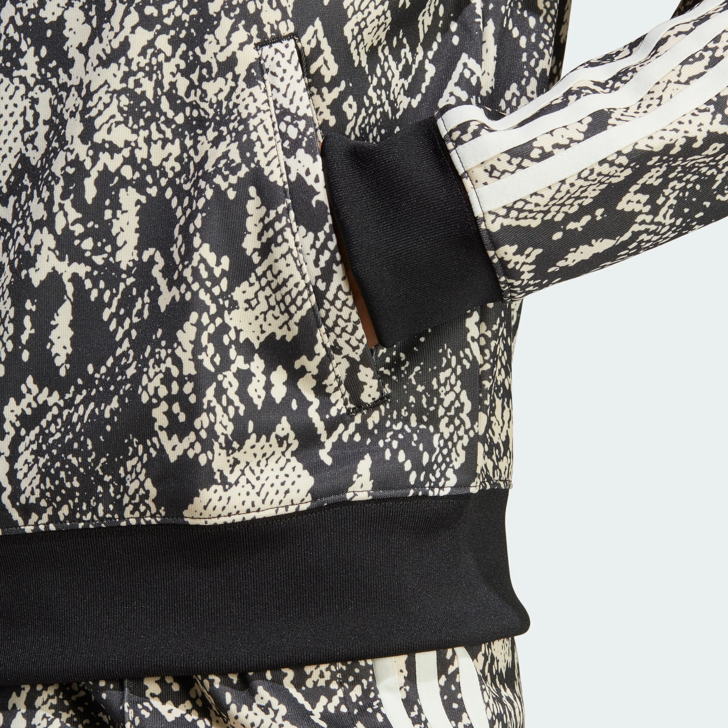 Women's Adidas Originals Python Allover Print Track Jacket BLACK 9 Women's Adidas Originals Python Allover Print Track Jacket BLACK - Image 7