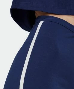 Women's Adidas Originals Short Leggings Night Sky BLUE -Women Shop Women sadidasOriginalsShortLeggingsNightSkyHL6562 7