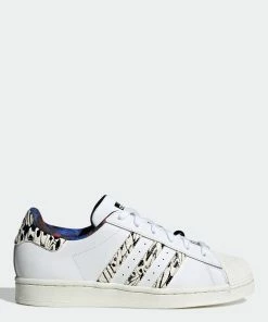 Women's Adidas Originals Superstar Shoes White Butterfly WHITE
