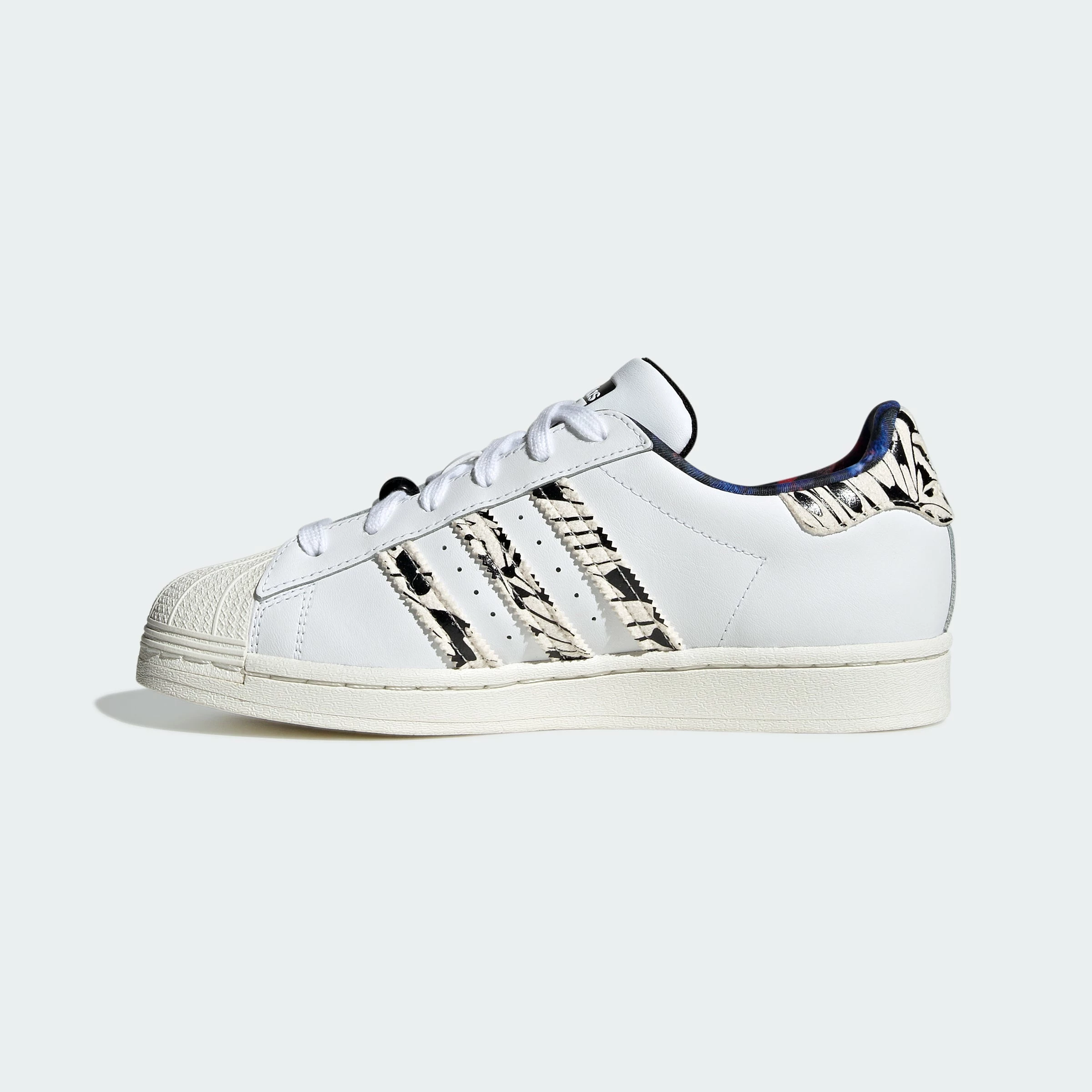 Women's Adidas Originals Superstar Shoes White Butterfly WHITE 9 Women's Adidas Originals Superstar Shoes White Butterfly WHITE - Image 7
