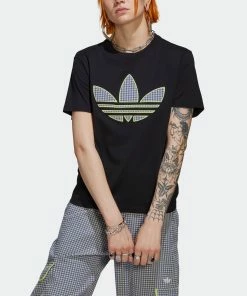 Women's Adidas Originals Tee With Trefoil Application Black BLACK 18 Women's Adidas Originals Tee With Trefoil Application Black BLACK -Women Shop Women sadidasOriginalsTeeWithTrefoilApplicationBlackHB9435 2