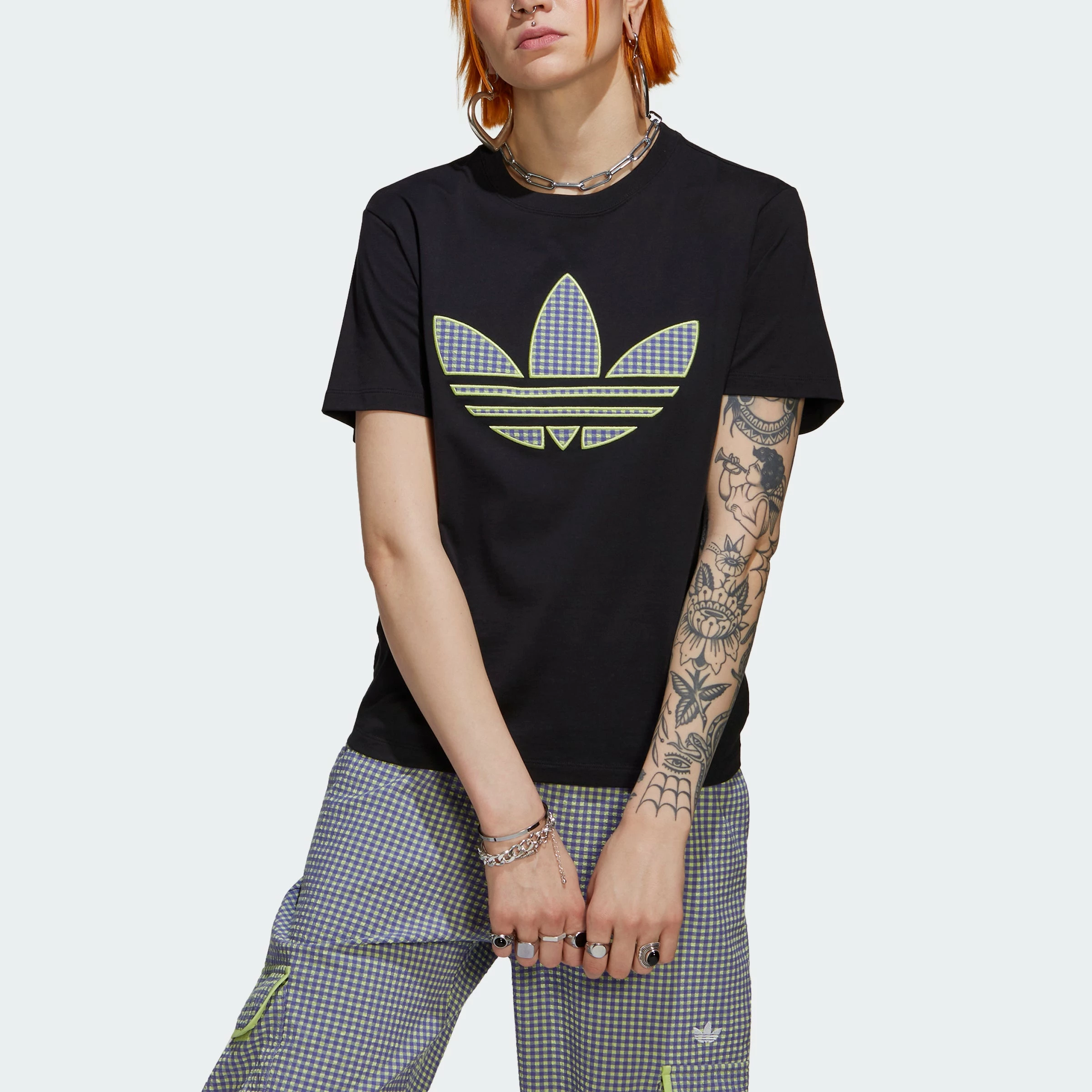 Women's Adidas Originals Tee With Trefoil Application Black BLACK 9 Women's Adidas Originals Tee With Trefoil Application Black BLACK - Image 7