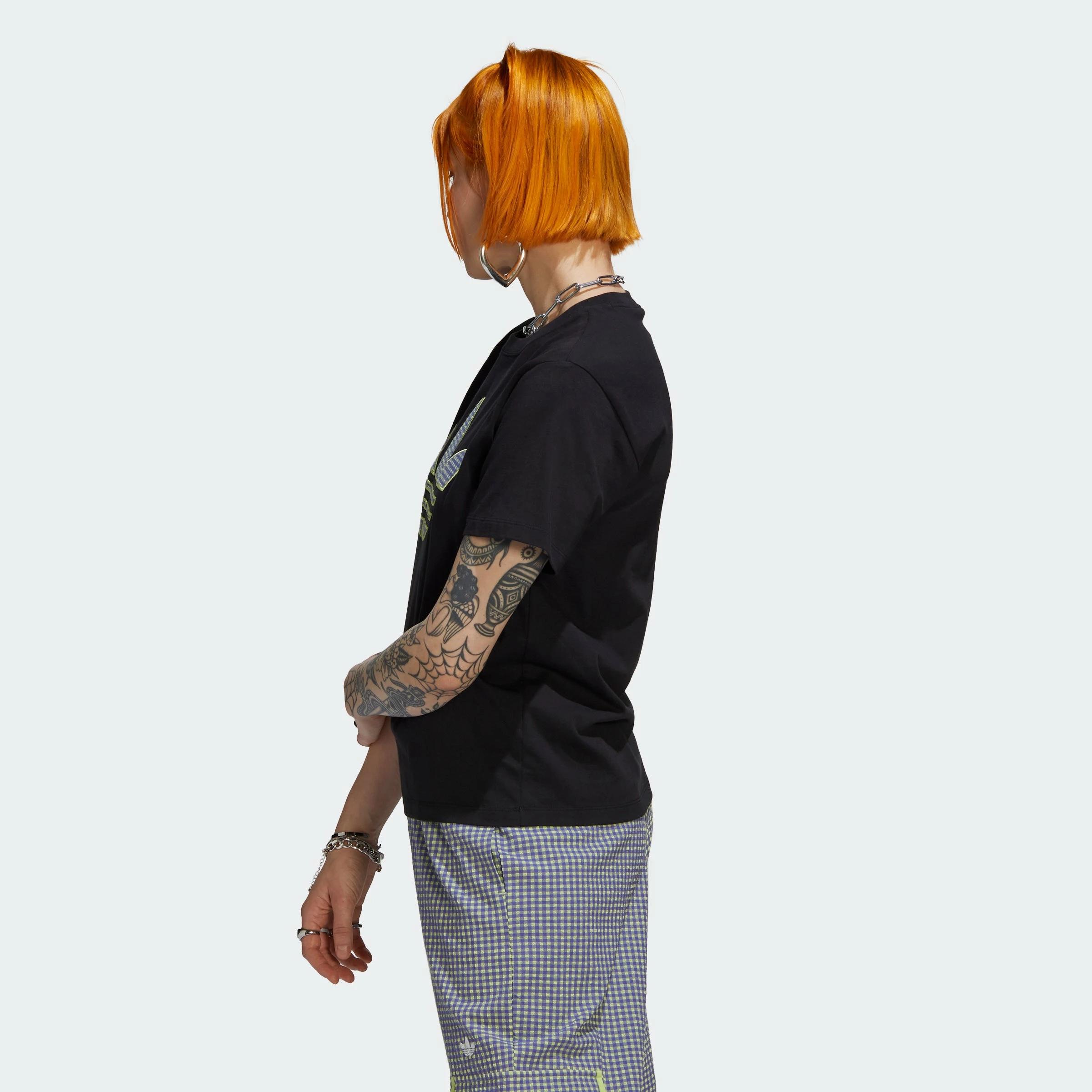 Women's Adidas Originals Tee With Trefoil Application Black BLACK 6 Women's Adidas Originals Tee With Trefoil Application Black BLACK - Image 4