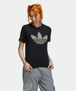 Women's Adidas Originals Tee With Trefoil Application Black BLACK 16 Women's Adidas Originals Tee With Trefoil Application Black BLACK -Women Shop Women sadidasOriginalsTeeWithTrefoilApplicationBlackHB9435 5