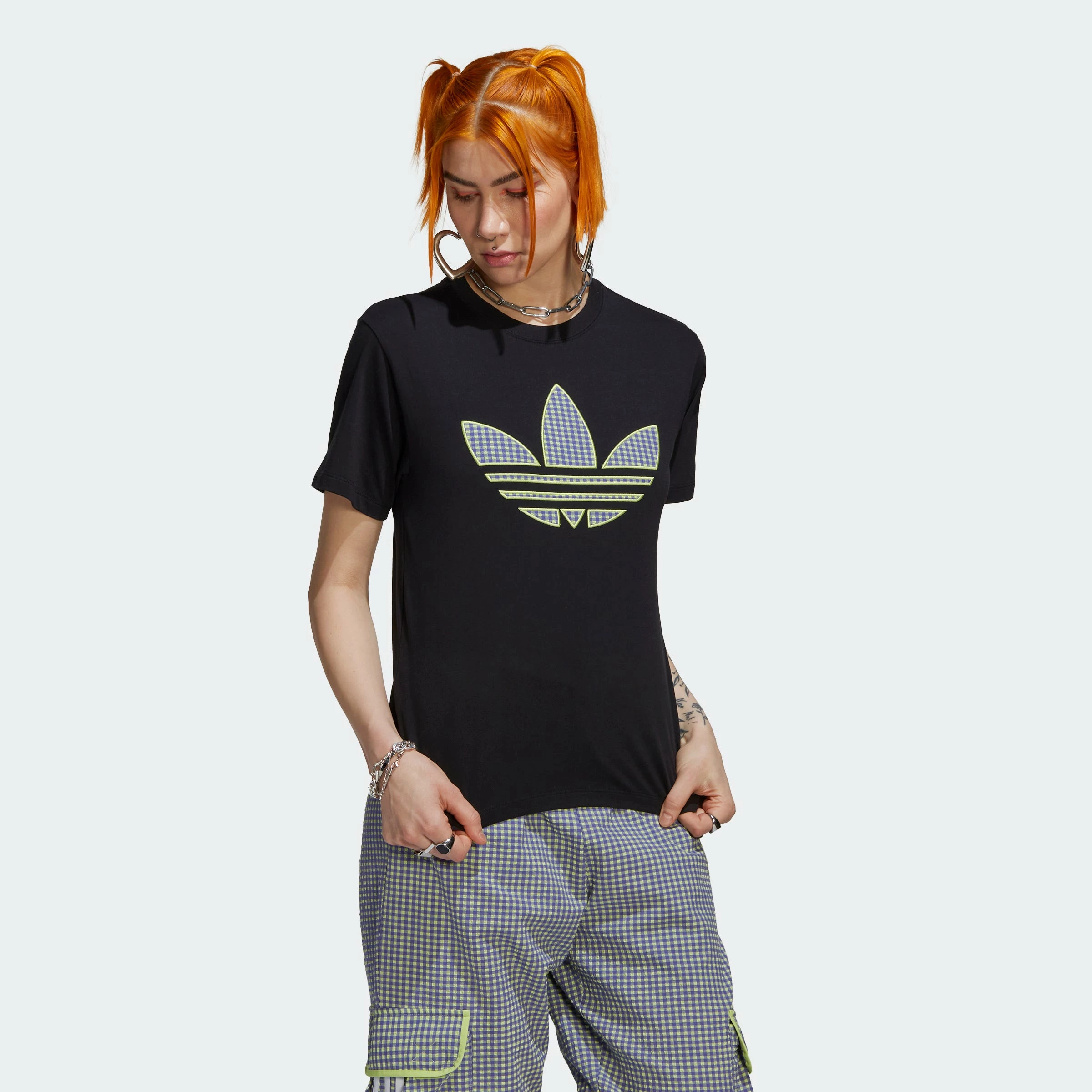 Women's Adidas Originals Tee With Trefoil Application Black BLACK 7 Women's Adidas Originals Tee With Trefoil Application Black BLACK - Image 5