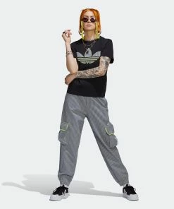 Women's Adidas Originals Tee With Trefoil Application Black BLACK 17 Women's Adidas Originals Tee With Trefoil Application Black BLACK -Women Shop Women sadidasOriginalsTeeWithTrefoilApplicationBlackHB9435 6