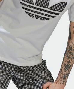 Women's Adidas Originals Tee With Trefoil Application White WHITE -Women Shop Women sadidasOriginalsTeeWithTrefoilApplicationWhiteHB9436 10