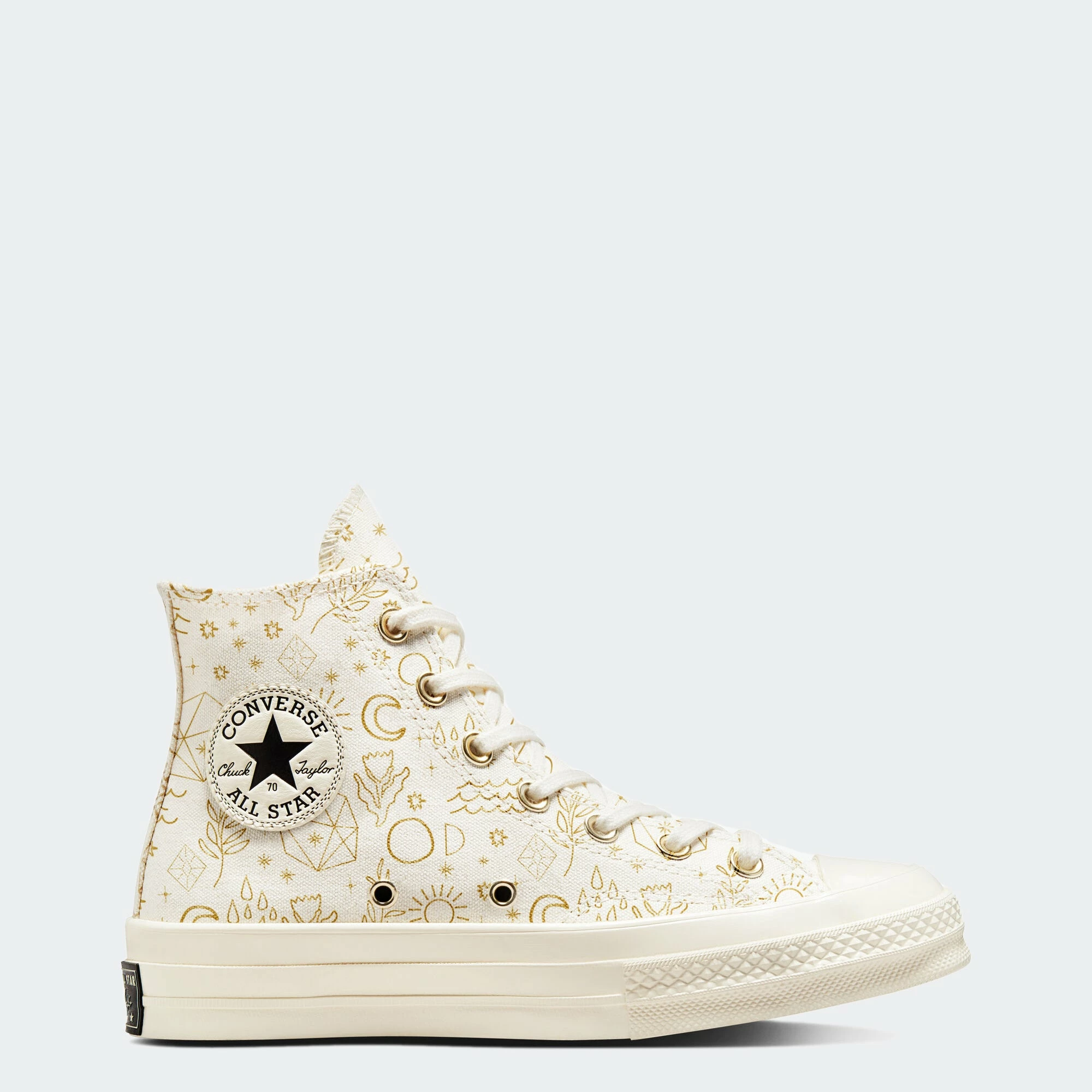 Women's Converse Chuck 70 Golden Elements Shoes GOLD 3 Women's Converse Chuck 70 Golden Elements Shoes GOLD