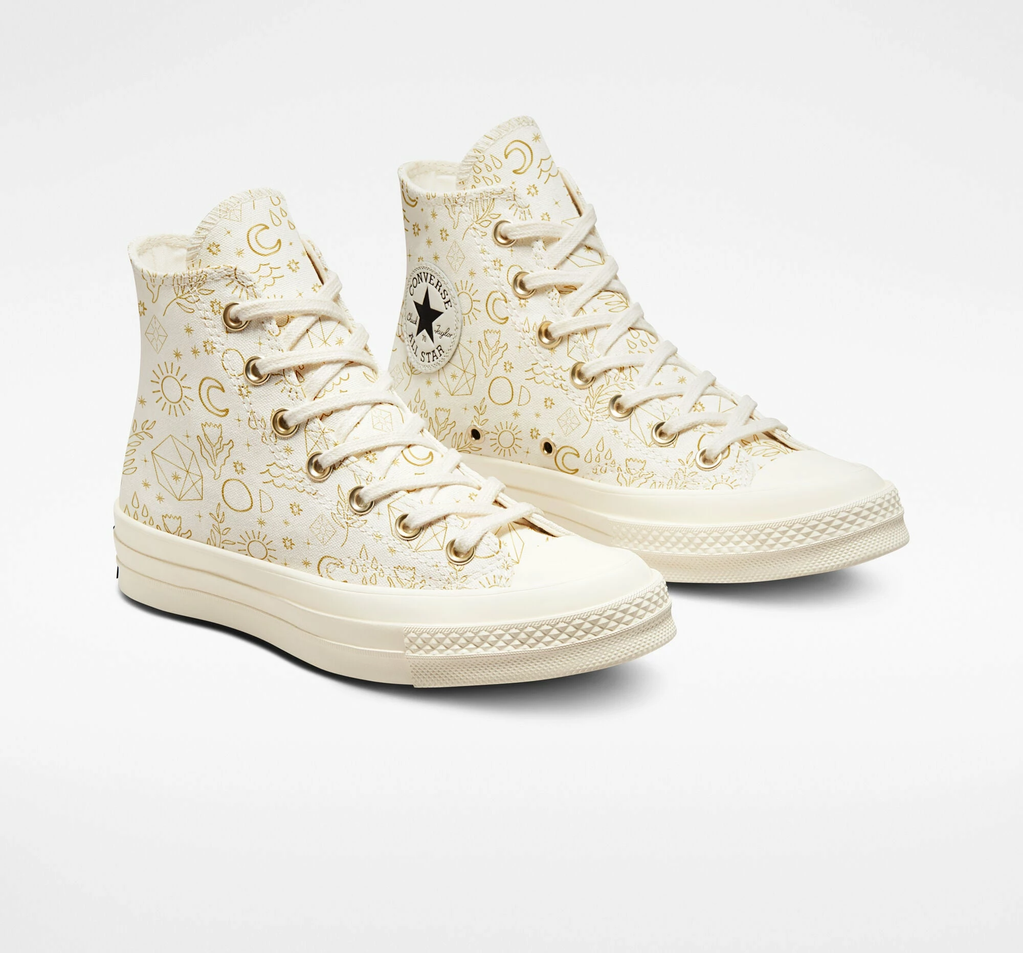 Women's Converse Chuck 70 Golden Elements Shoes GOLD 5 Women's Converse Chuck 70 Golden Elements Shoes GOLD - Image 3